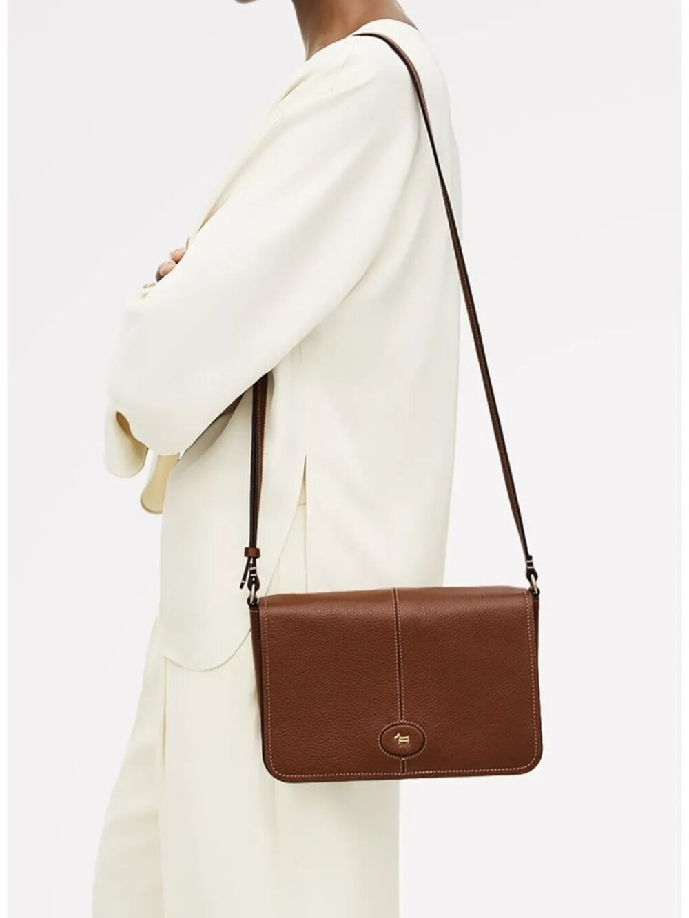 Radley London Maldon Mews Medium Flapover Cross Body - Black - Picture 5 of 8